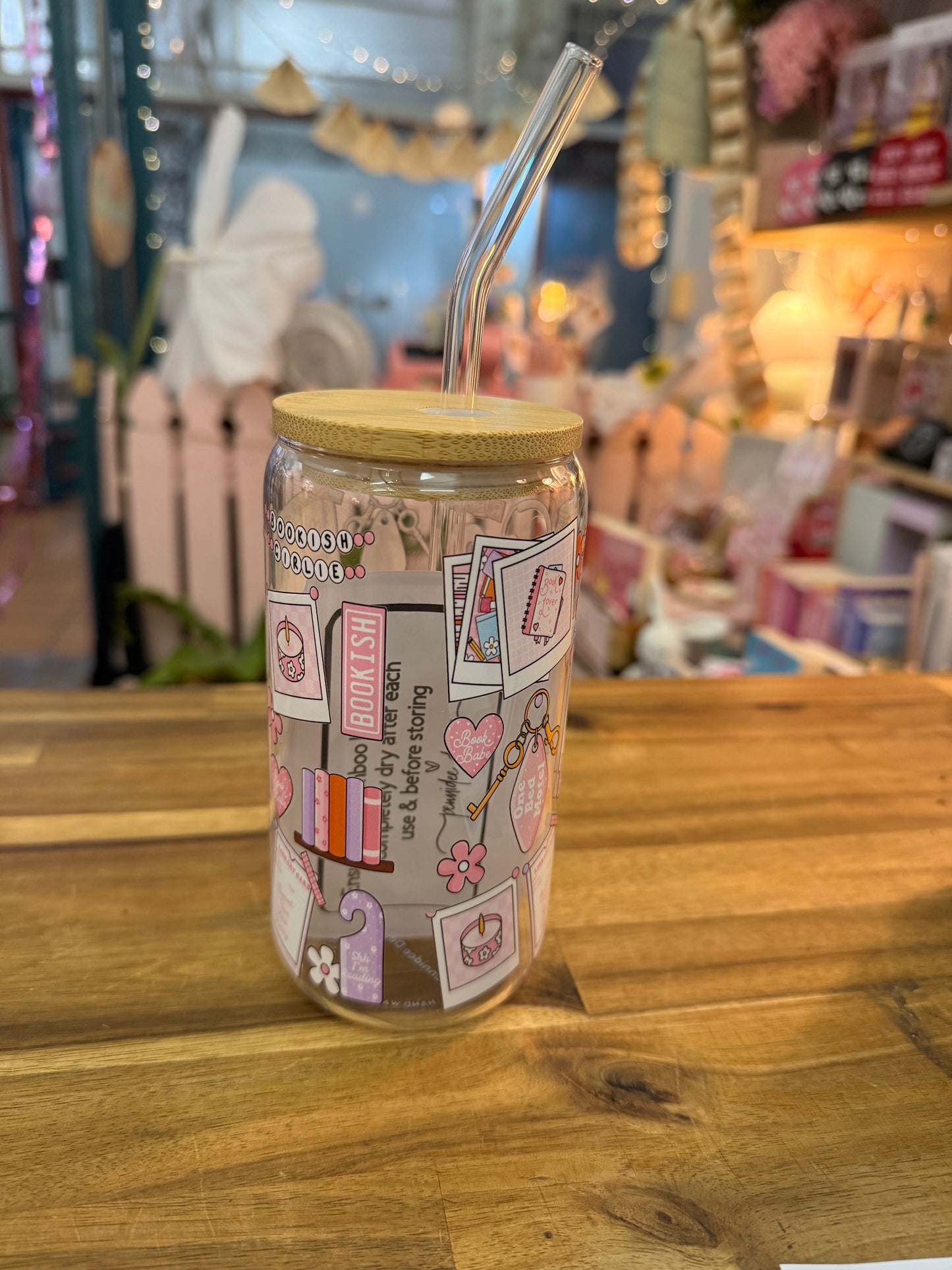 Bookish Tumblr Glass