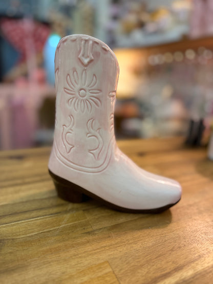 Single Cowboy Boot Vase