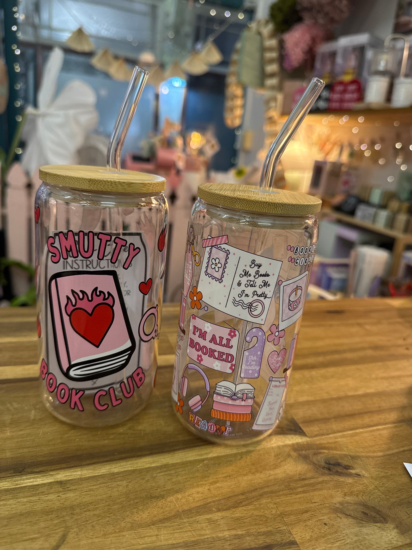 Bookish Tumblr Glass
