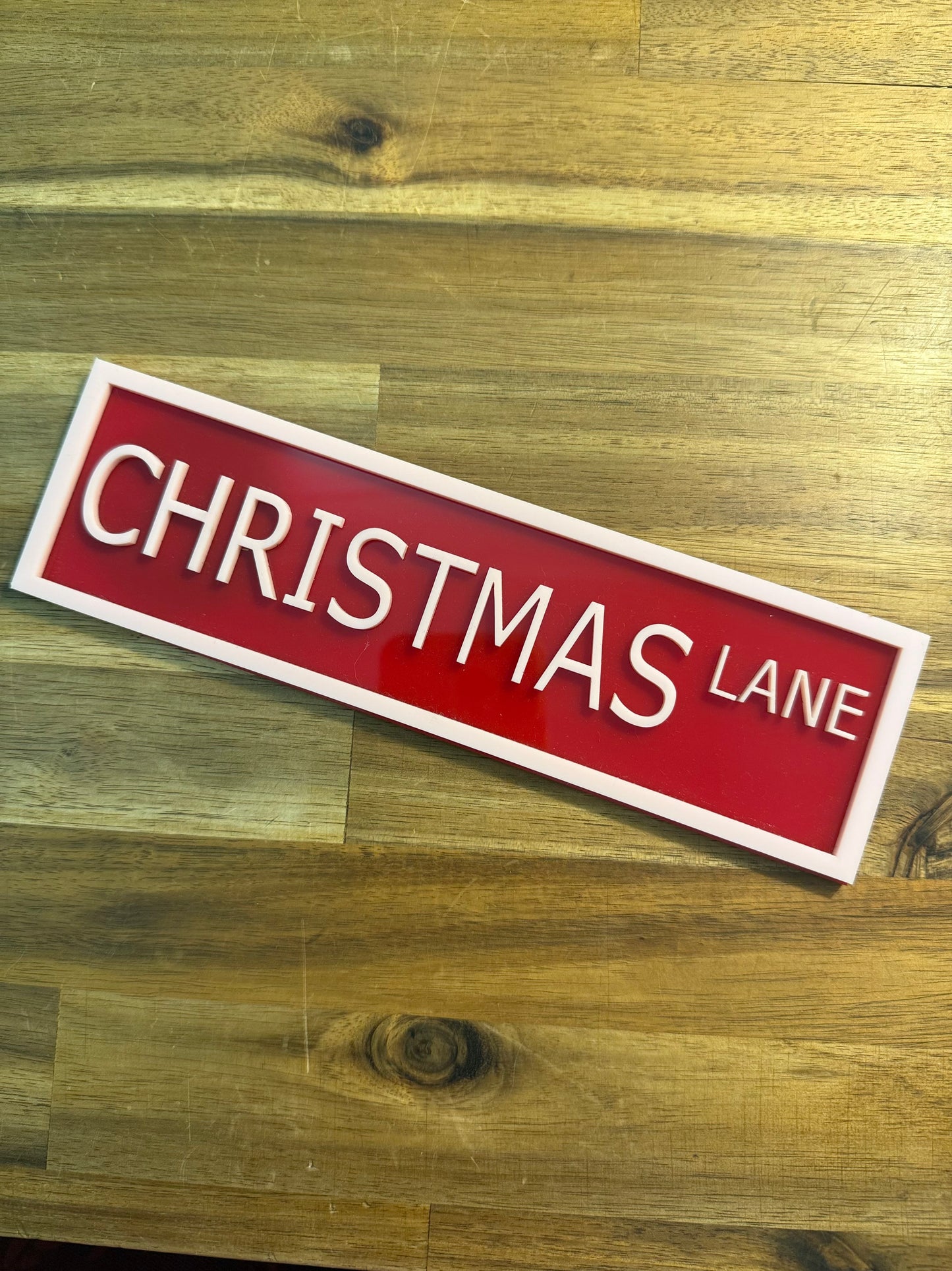 Bookshelf Sign - Christmas Lne