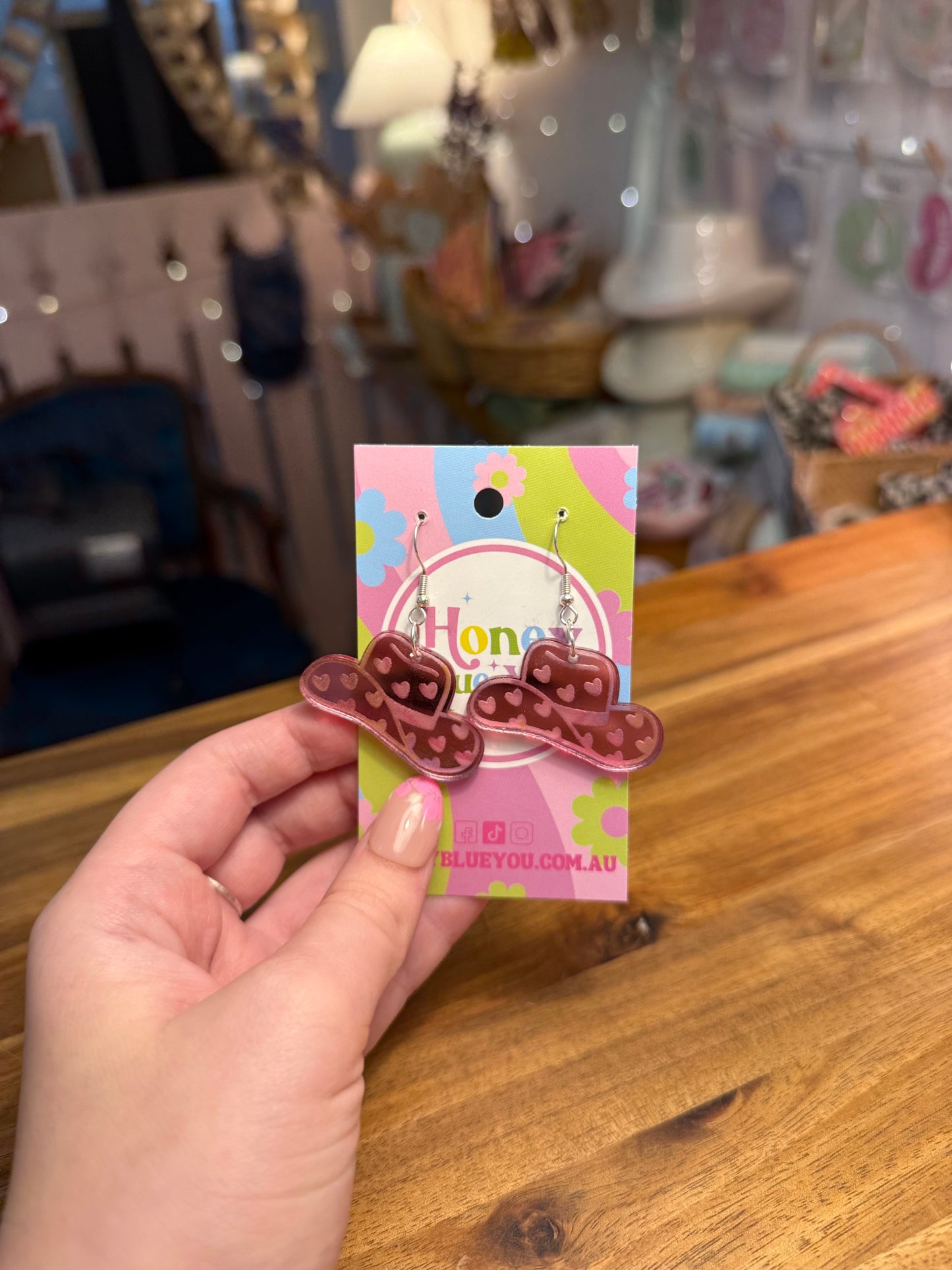 Earrings - Honey Blue You