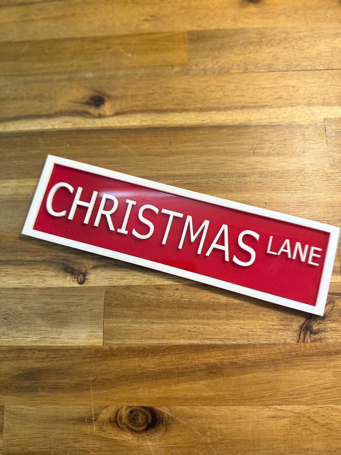 Bookshelf Sign - Christmas Lne