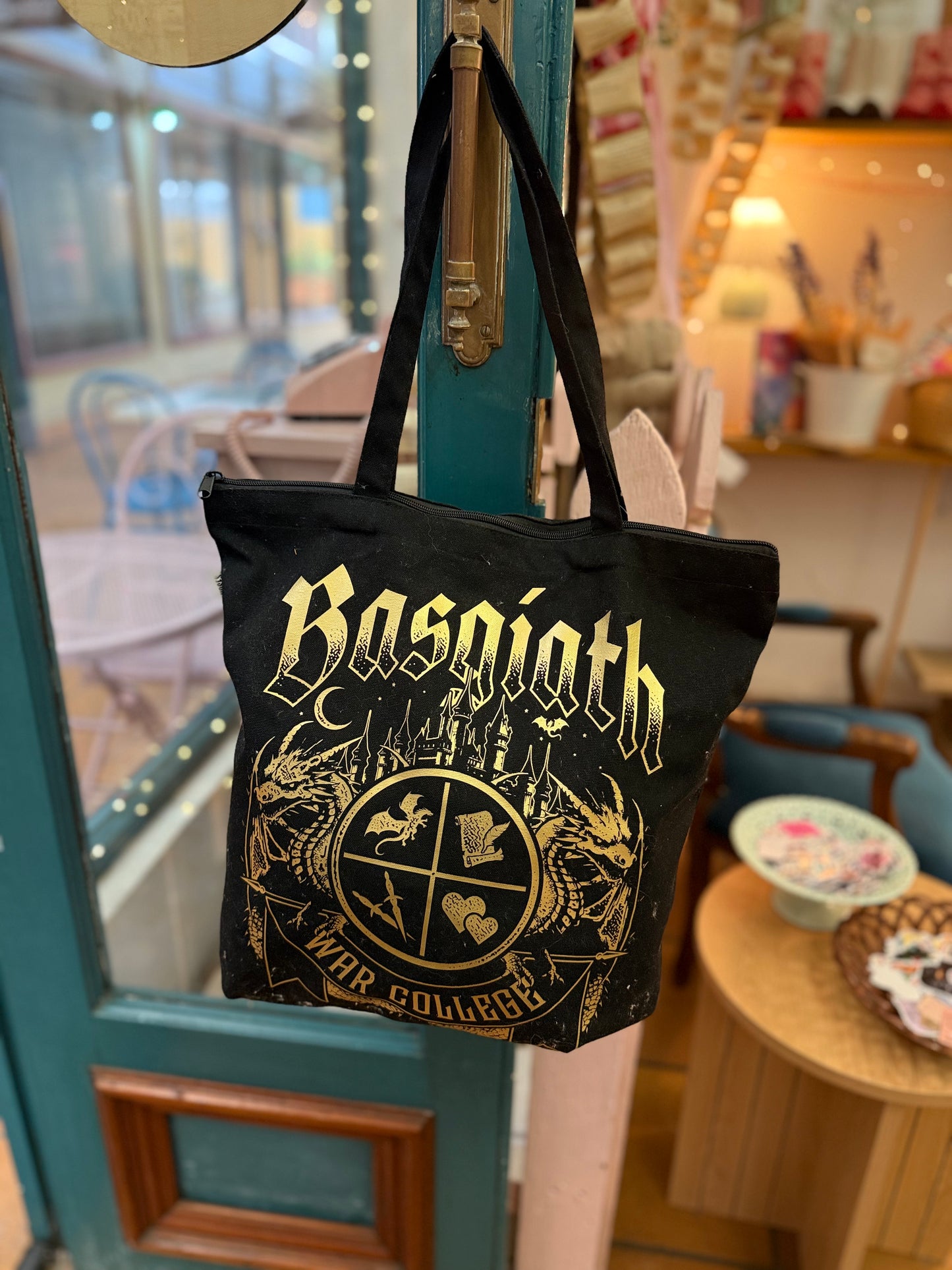 Basgiath War College Tote Bag - Caffeine & curses