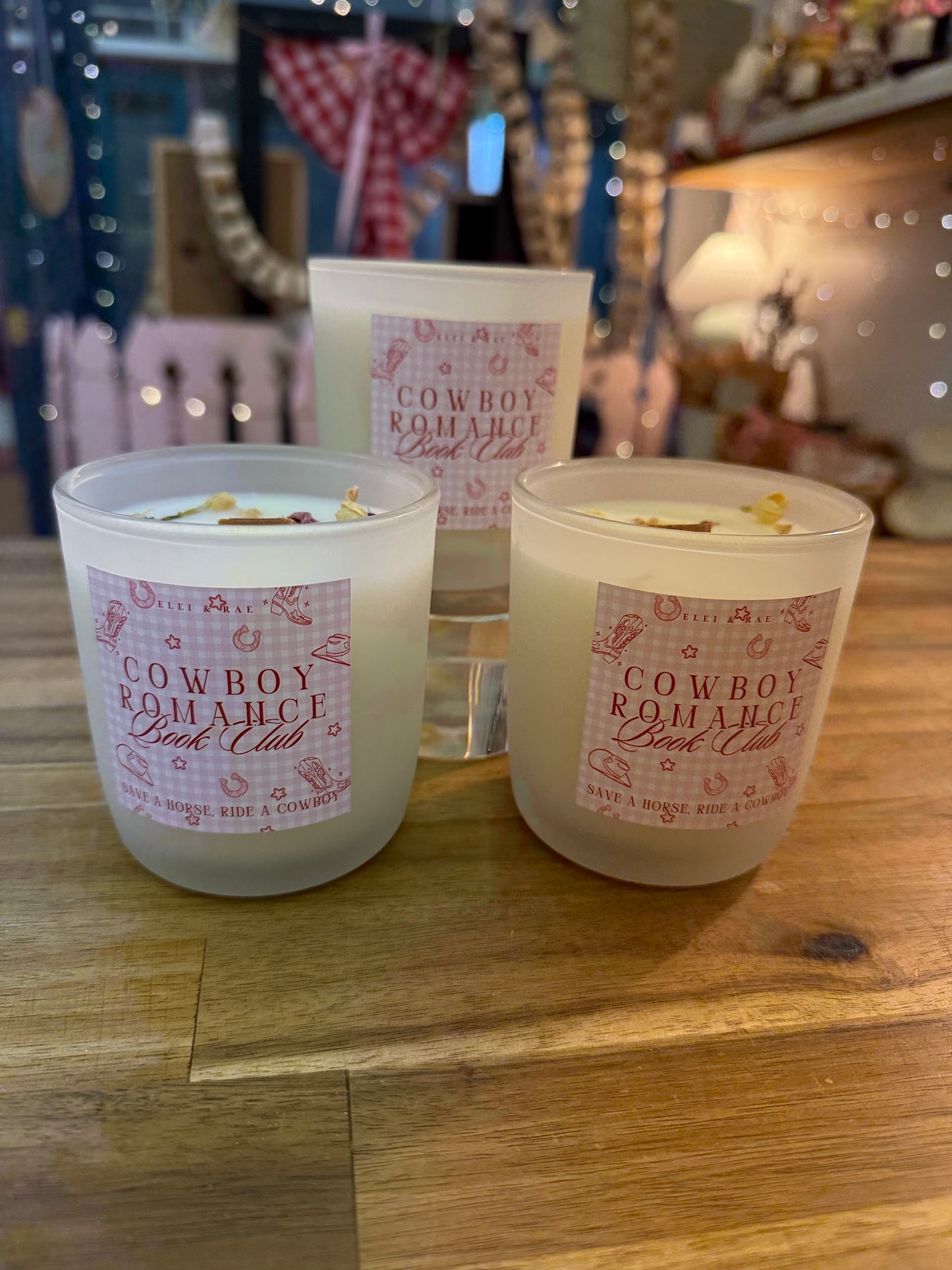 Cowboy Romance Candle