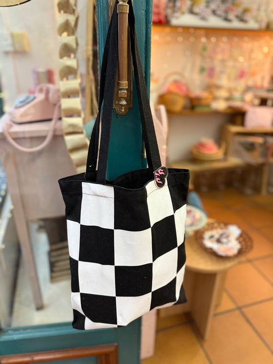Checkered Tote Bag