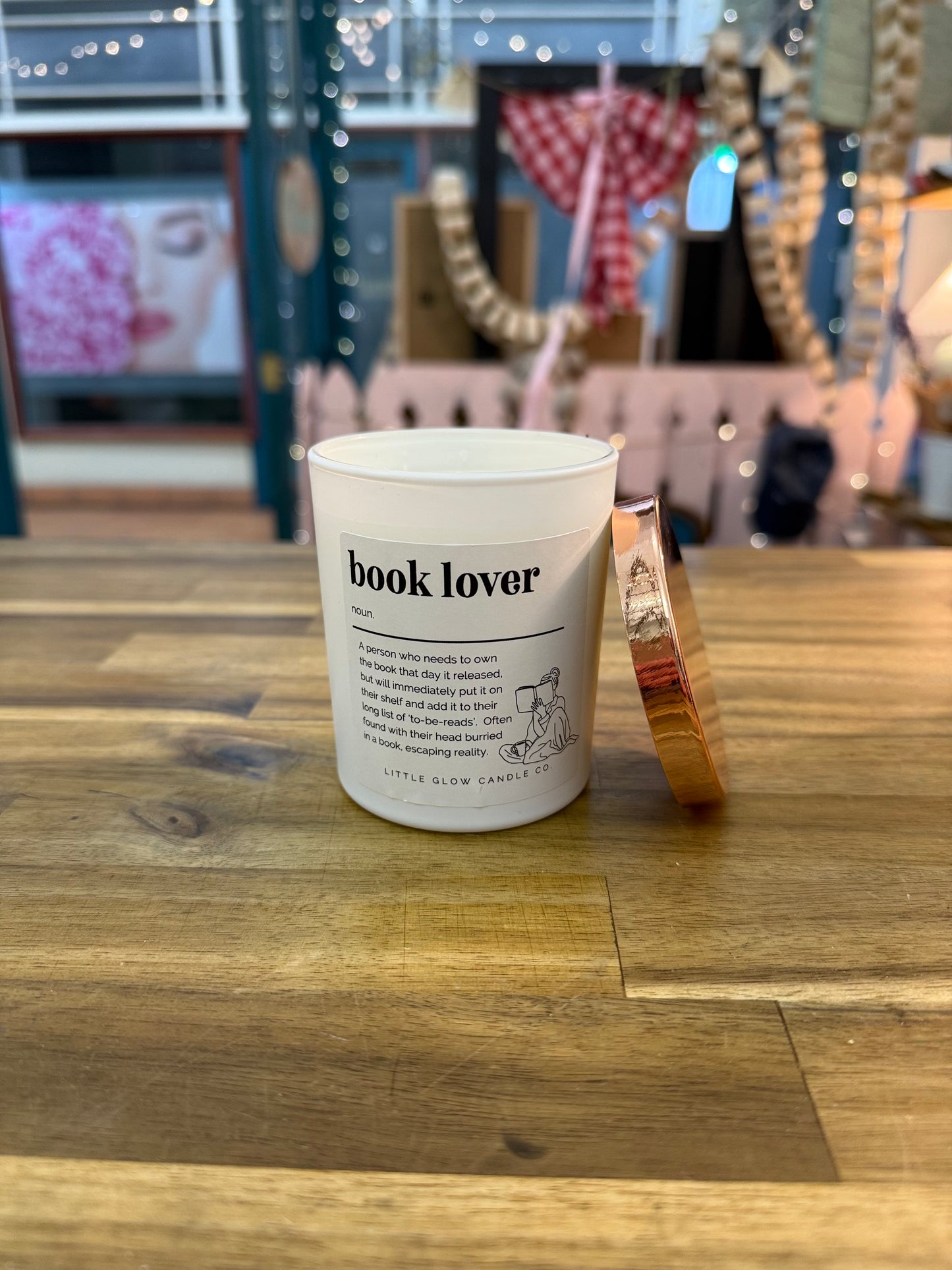 Book lover candle