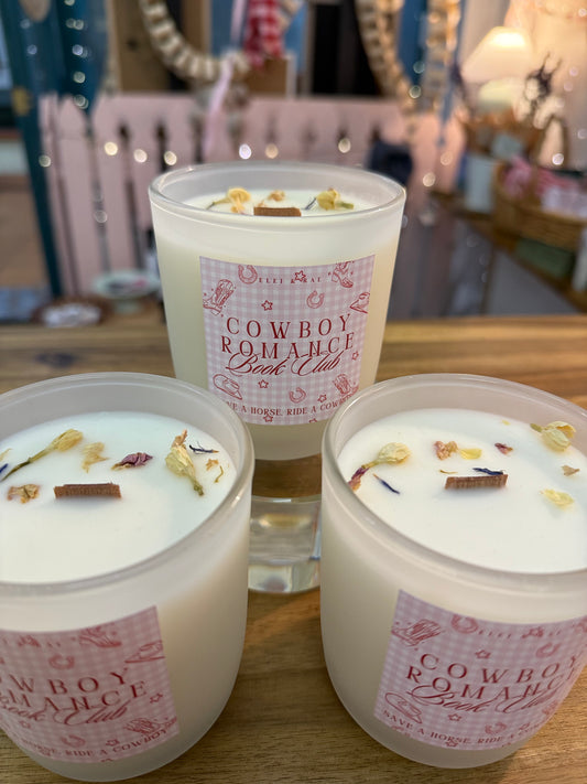 Cowboy Romance Candle