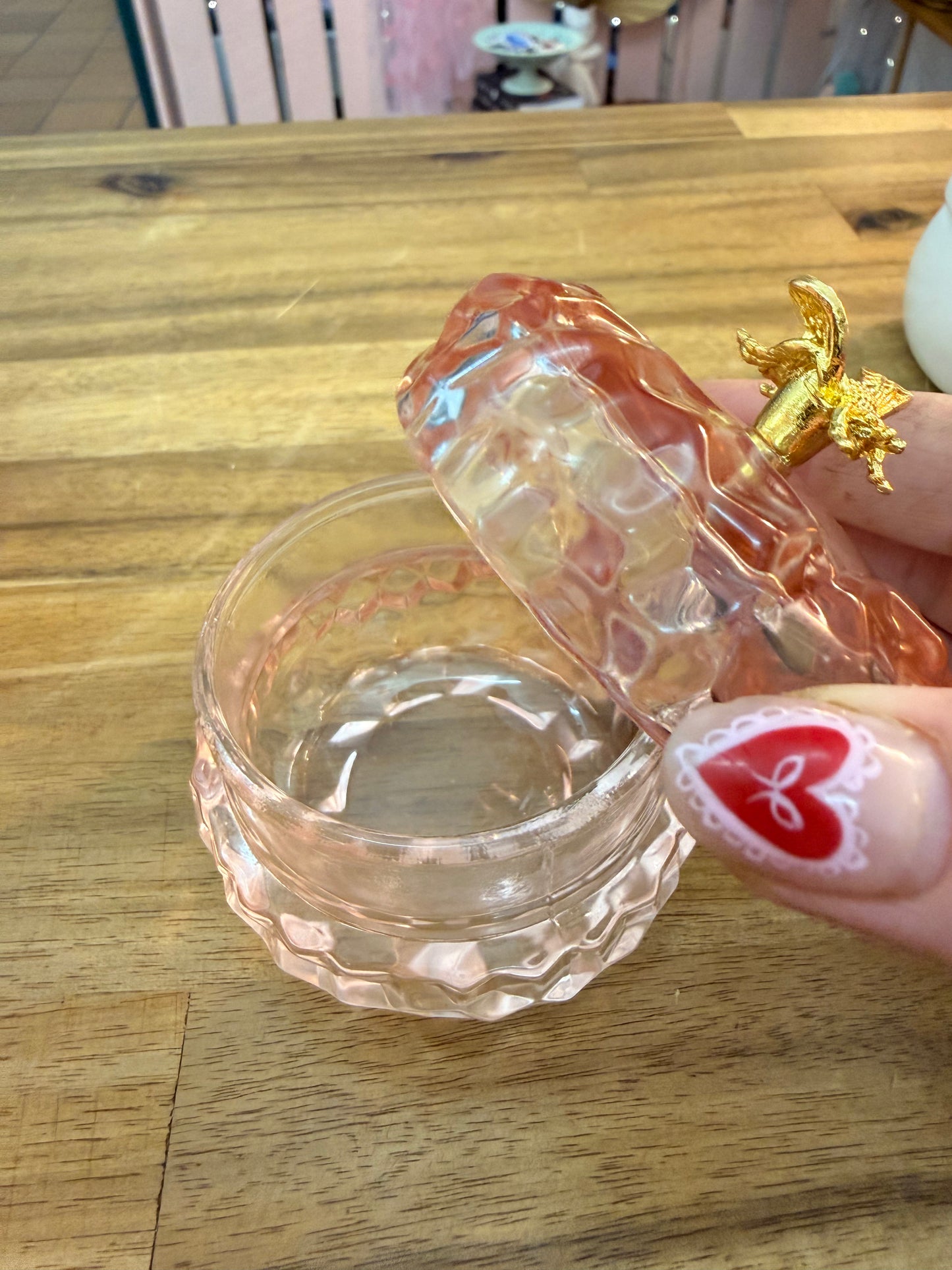 Bee Glass Trinket Jar